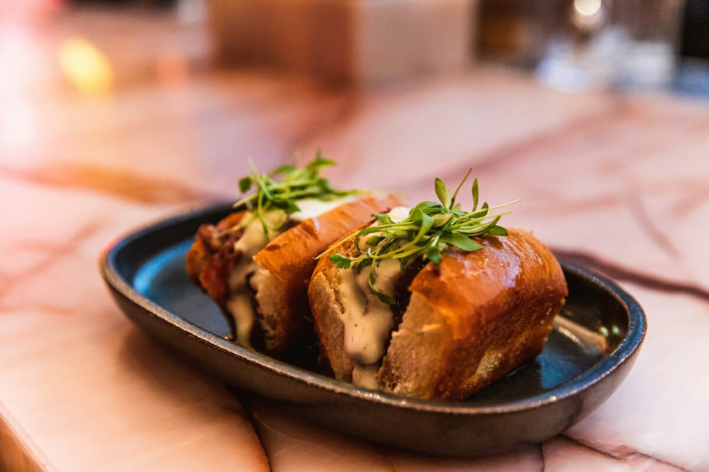 Wagyu cheese steak bites from Carversteak.